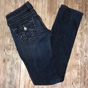 True Religion straight leg jeans. Sz. 25.